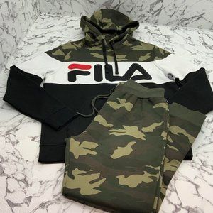 Men’s Fila Camouflage Fleece Hoodie Sweatpants
